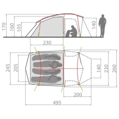 Allround Taurus XT Trekkingzelt 4 Personen