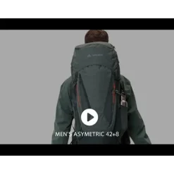 Asymmetric 42+8 Liter Trekkingrucksack