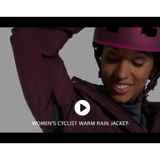 Cyclist warme Fahrrad-Regenjacke Damen