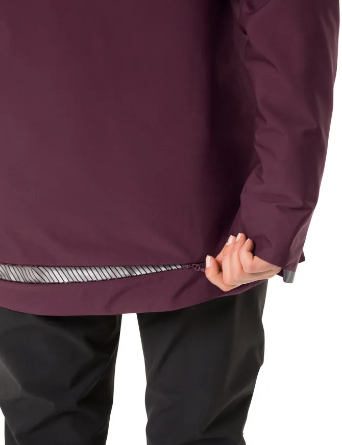 Cyclist Warm Rain Fahrrad-Regenjacke Damen - cassis