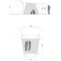 Drive Pavillon Autozelt Innenzelt