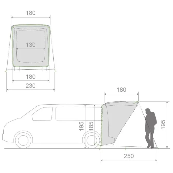 Drive Van Trunk Autozelt