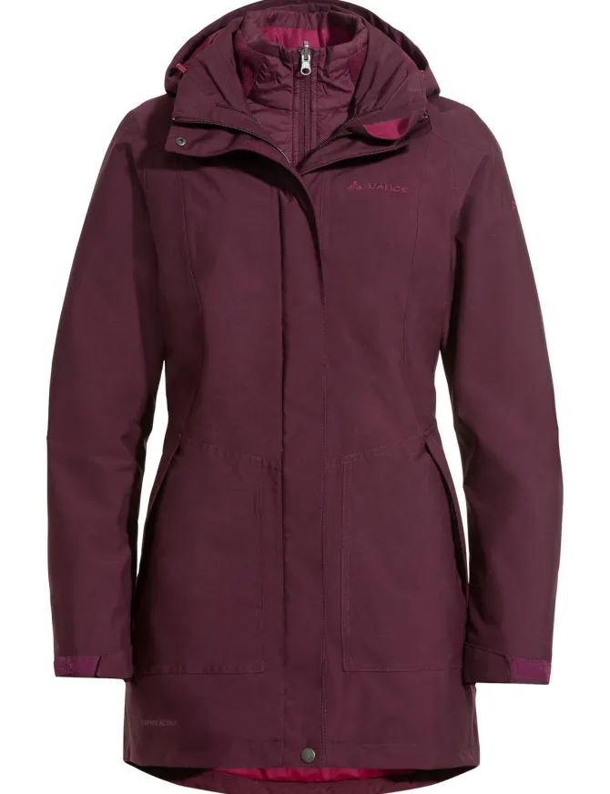 Idris 3-in-1 Parka Damen - cassis