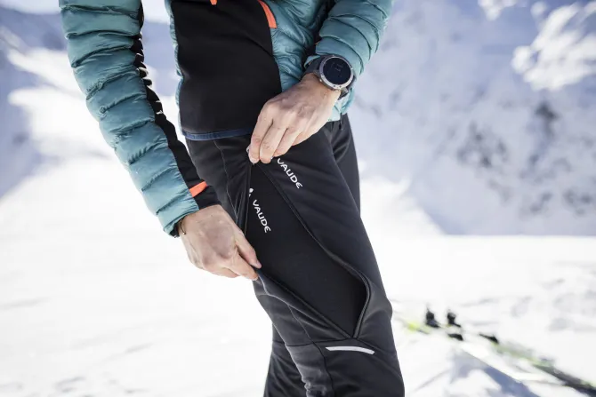Larice Skitouren Hose Leicht Damen - cassis
