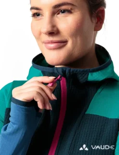 Monviso Grid Fleece Jacke Damen - dark sea