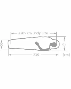 Sioux 800 II XL Kunstfaserschlafsack