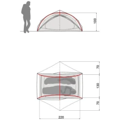 Space 2 Personen Ultraleichtzelt