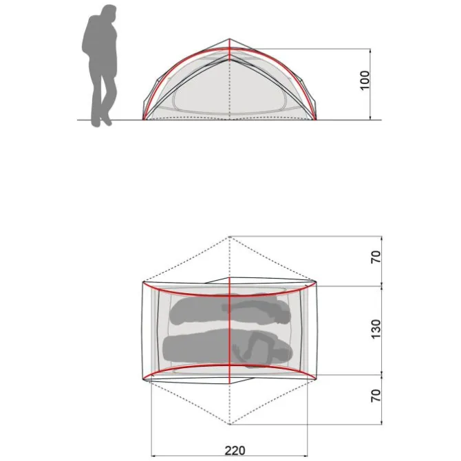 Space 2 Personen Ultraleichtzelt