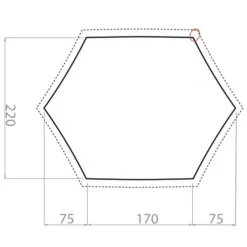 Space 3 Personen Ultraleichtzelt Zeltunterlage