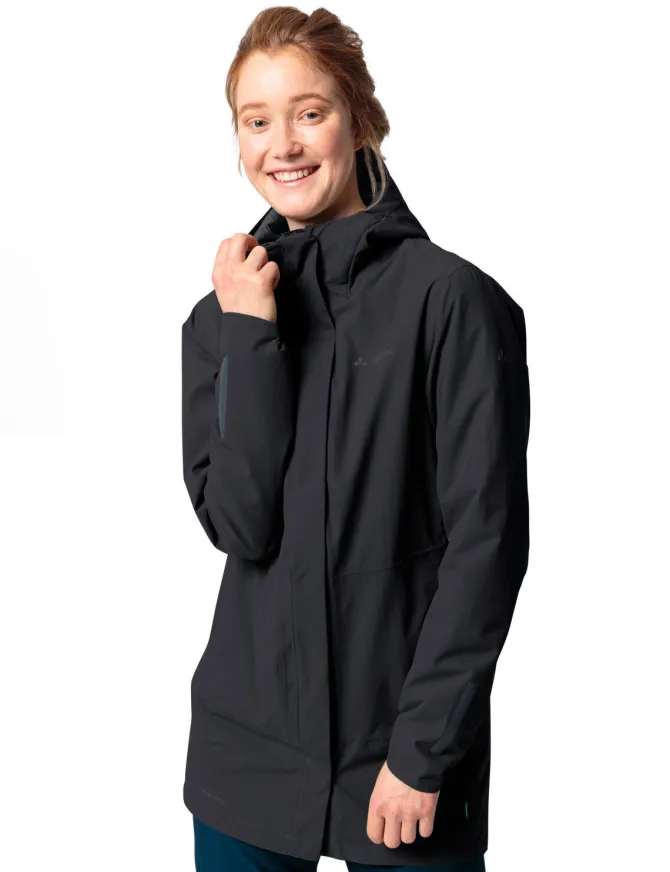 Women's Cyclist padded Parka II - black