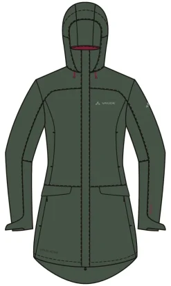 Women's Skomer Wool Parka - dusty forest